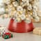 Glitzhome® 22" Christmas Painted Red Metal Tree Collar